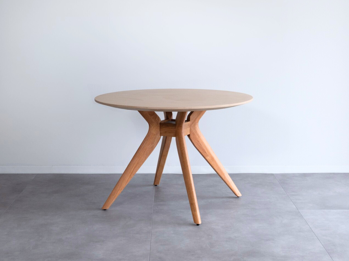 モールテックス ラウンド・丸テーブル Milk(ピンクベージュ) R2 直径100cm