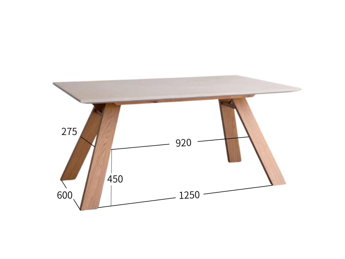 モールテックス ダイニングテーブル Cafe latte(ベージュ) T8 幅150 × 奥90cm