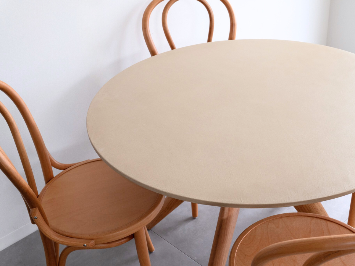 モールテックス ラウンド・丸テーブル Cafe latte(ベージュ) R2 直径100cm エースチェア