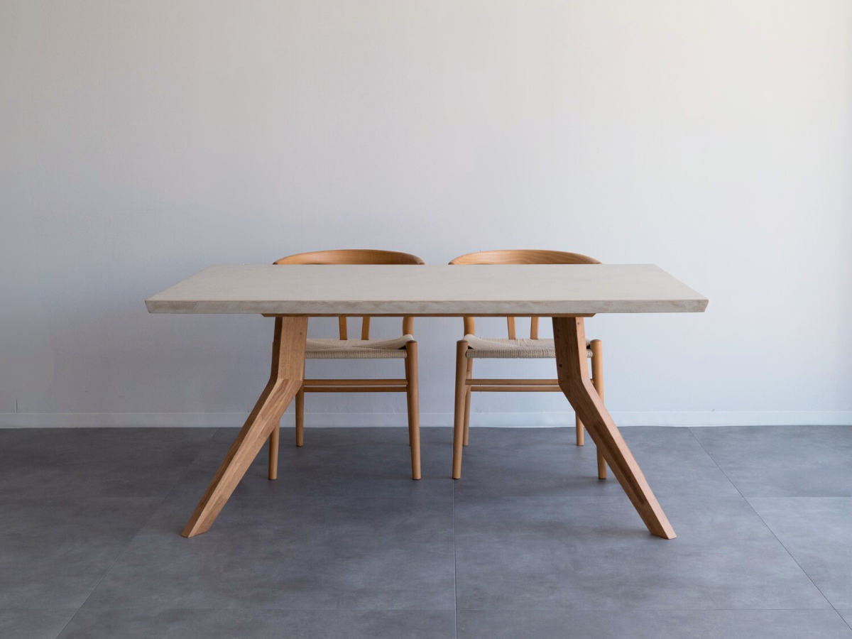モールテックス ダイニングテーブル Cafe latte(ベージュ) 幅150 x 奥90cm リボーンチェア(ビーチ材)