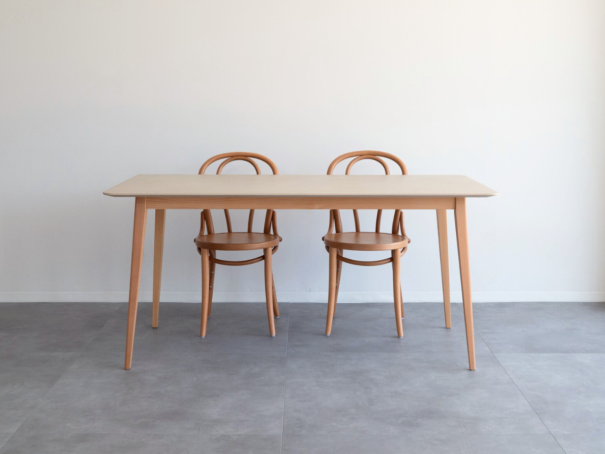 モールテックス ダイニングテーブル
Cafe latte(ベージュ) T7 幅160 × 奥80cm
エースチェア(ビーチ材)