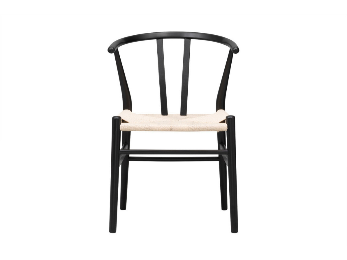 LIVOOD chair ビーチ材(ブラック塗装)xナチュラル/送料無料