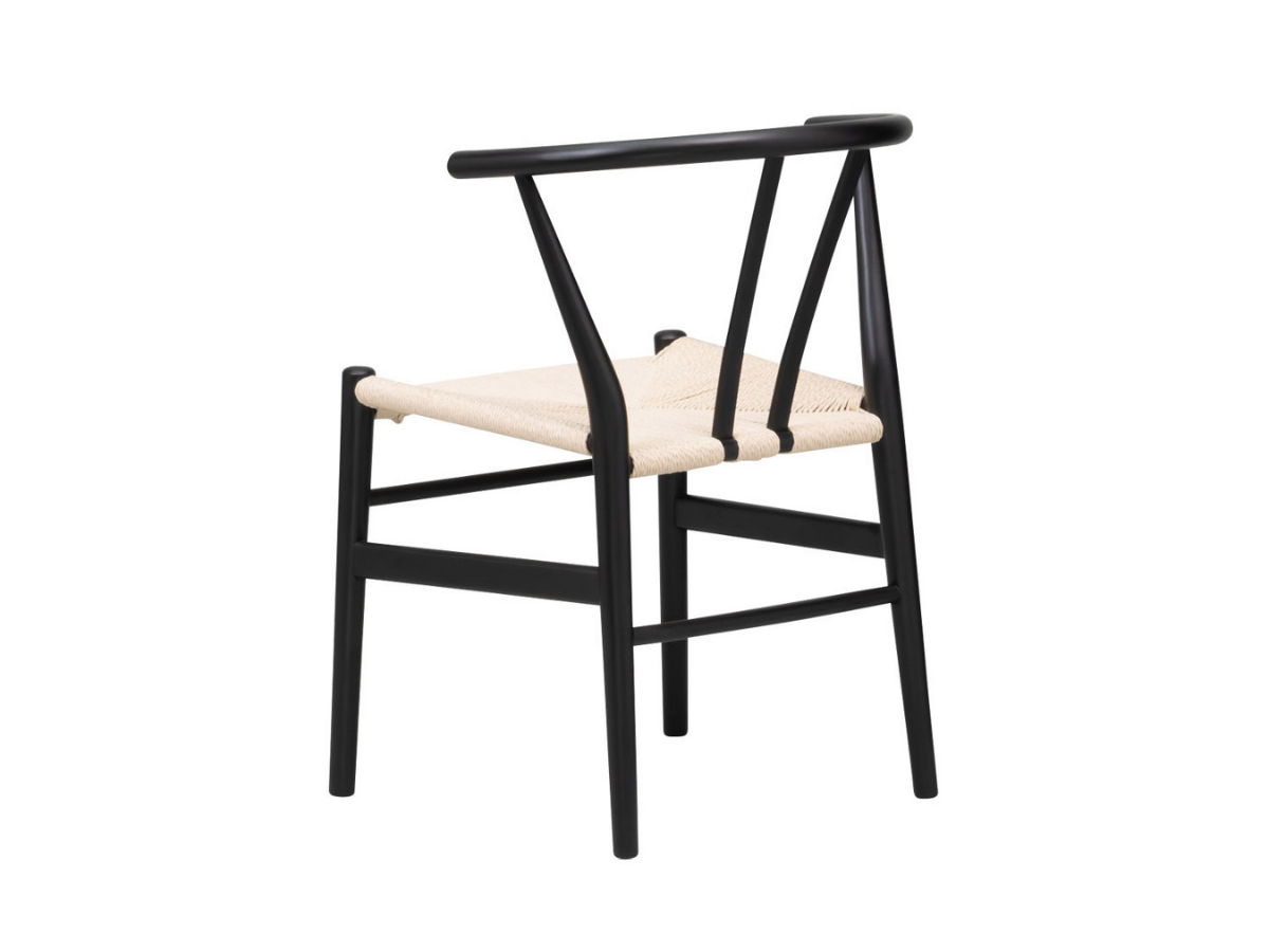 LIVOOD chair ビーチ材(ブラック塗装)xナチュラル/送料無料