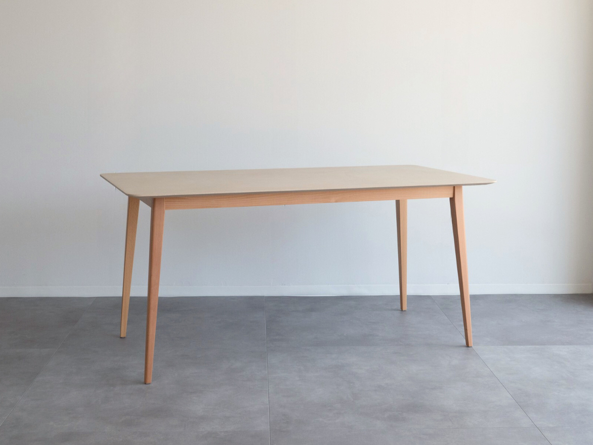 T7 モールテックス ダイニングテーブル おしゃれ ビーチ材脚｜Rat公式通販