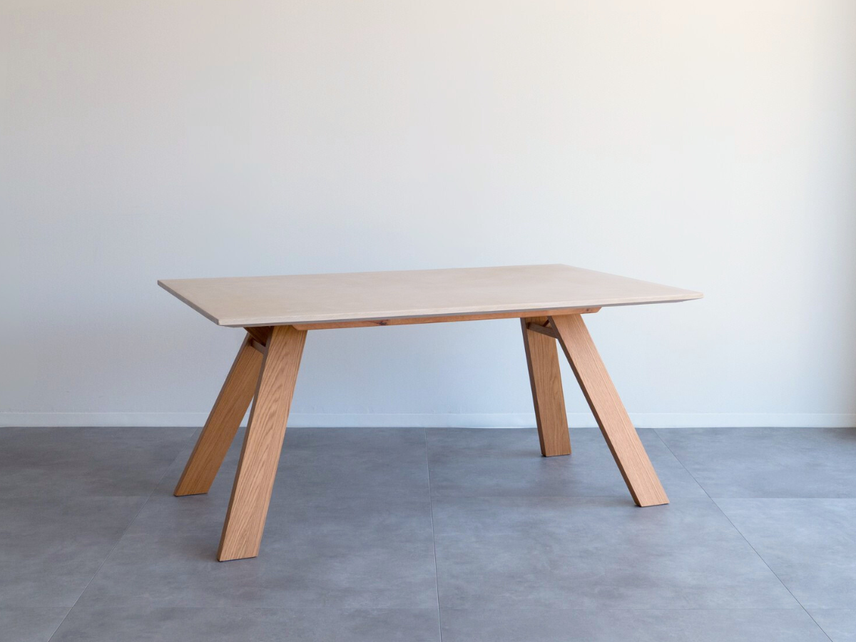 モールテックス ダイニングテーブル Milk(ピンクベージュ) T8 幅150 × 奥90cm