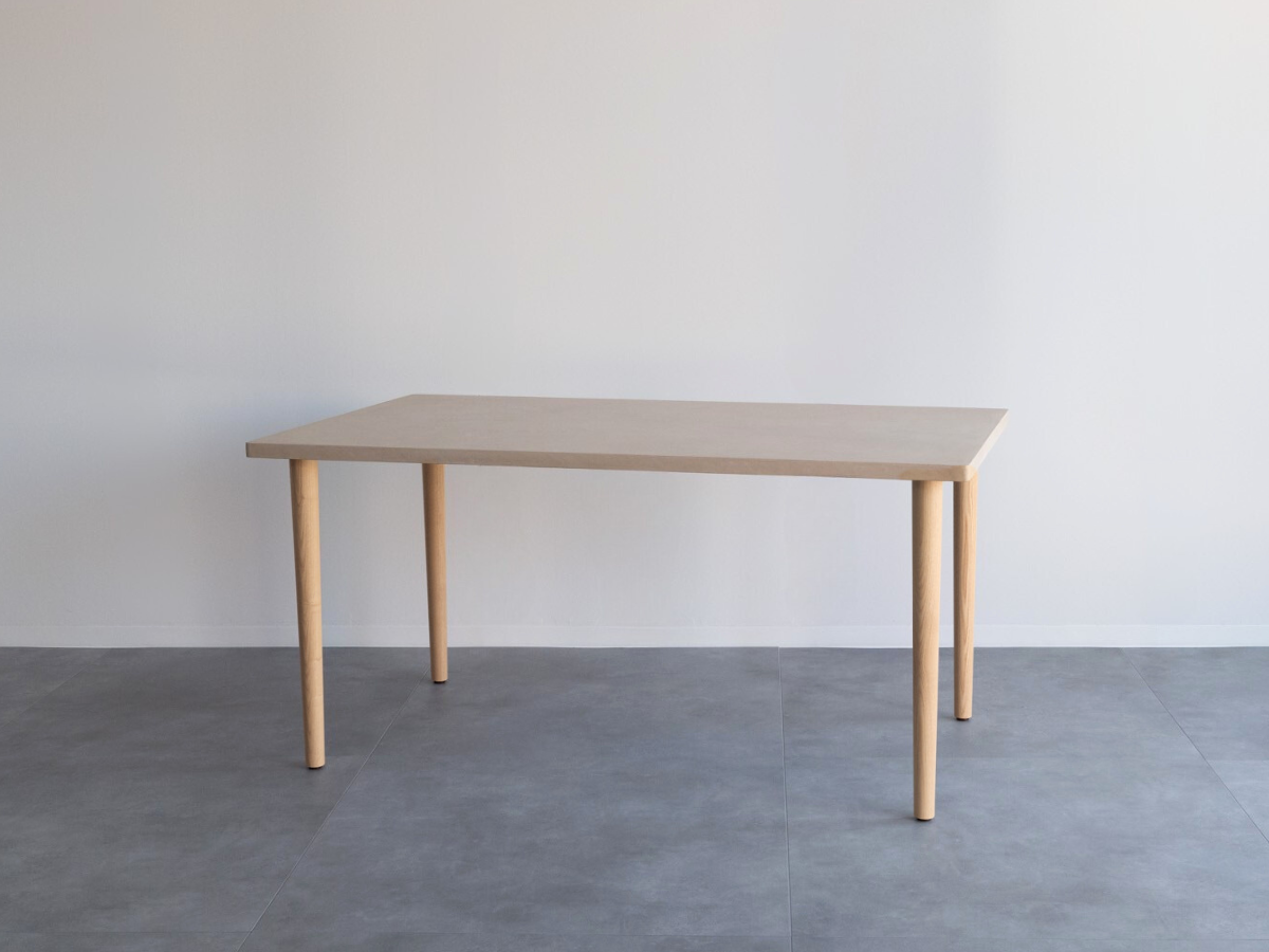 モールテックス ダイニングテーブル Milk(ピンクベージュ) T6 幅150 × 奥85cm
