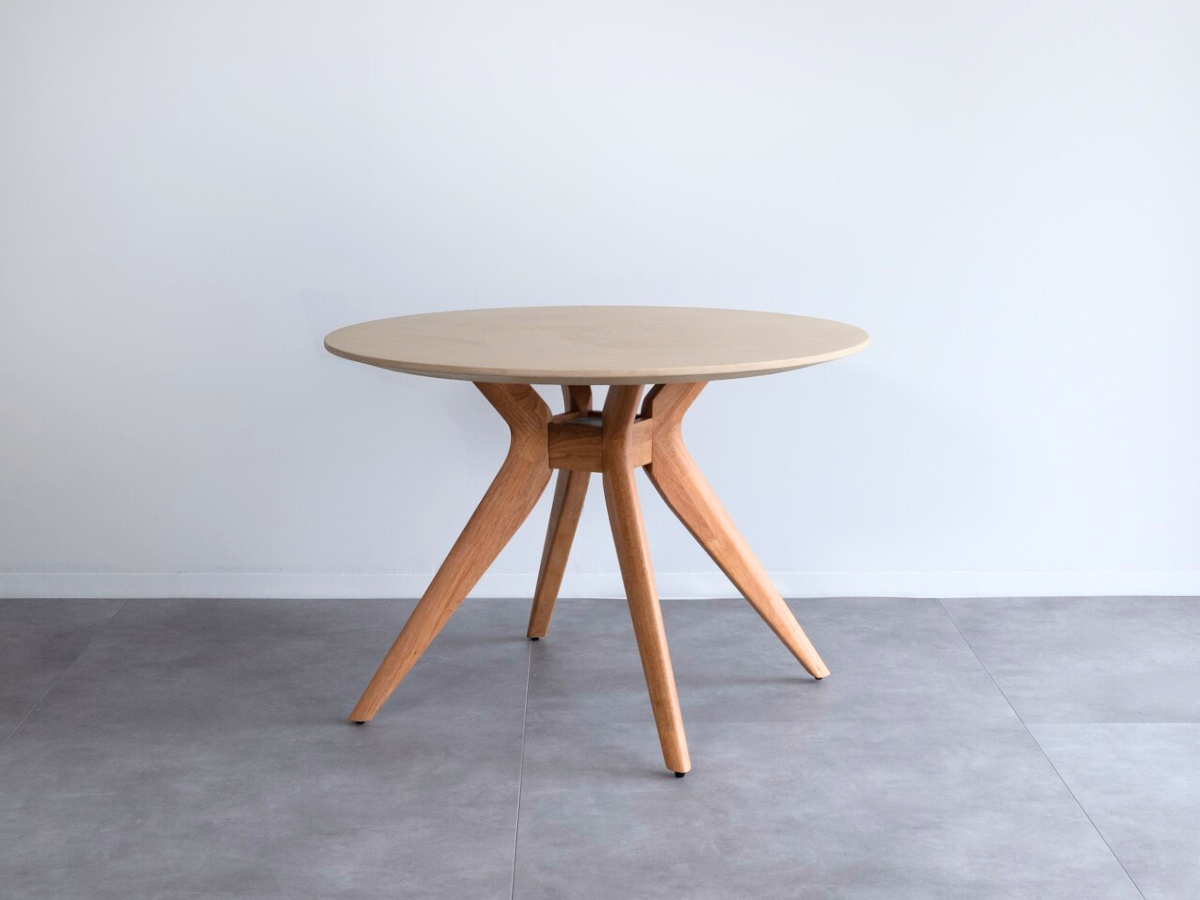 モールテックス ラウンド・丸テーブル　Cafe latte(ベージュ) R2 直径100cm