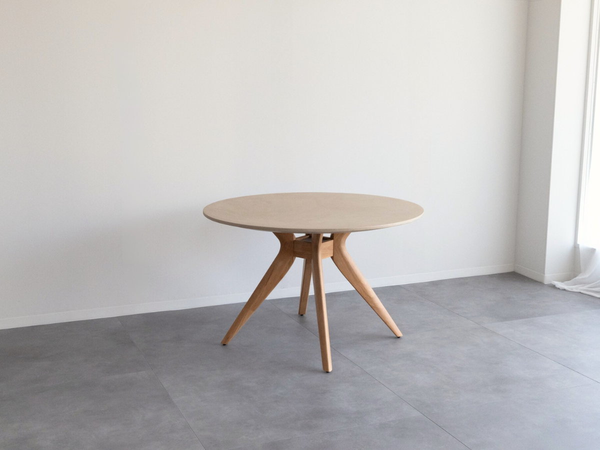 モールテックス ラウンド・丸テーブル　Cafe latte(ベージュ) R2 直径1,100mm