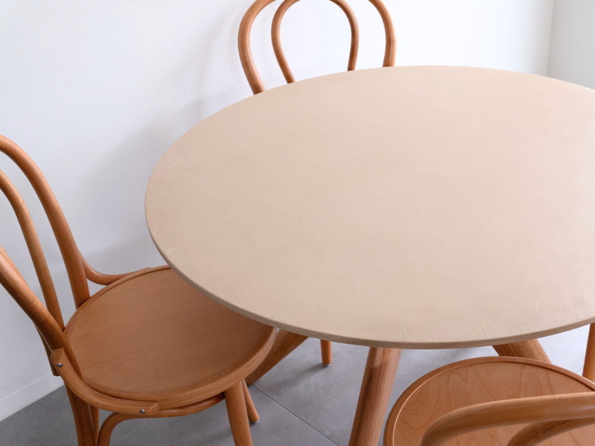 モールテックス ラウンド・丸テーブル　Milk(ピンクベージュ) R2 直径100cm　エースチェア