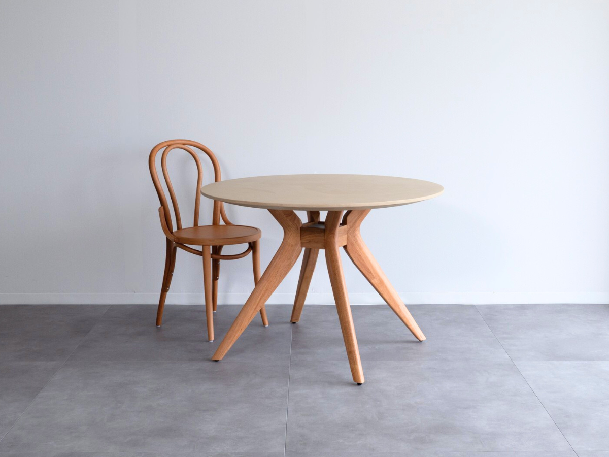 モールテックス ラウンド・丸テーブル　Cafe latte(ベージュ) R2 直径100cm　エースチェア