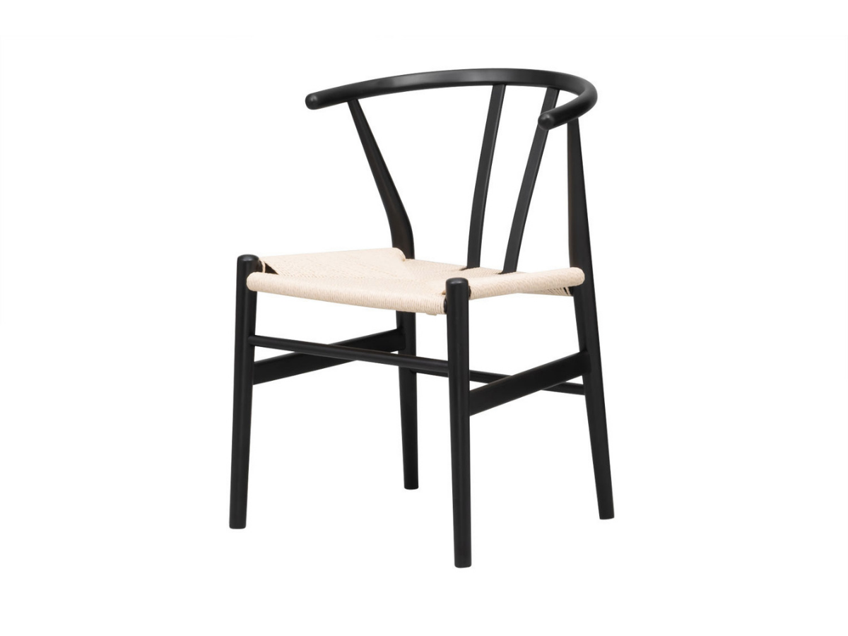 LIVOOD chair　ビーチ材(ブラック塗装)xナチュラル/送料無料