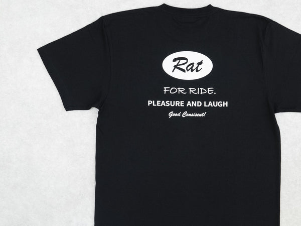 RatのロゴがプリントされたTシャツ（黒）